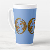Tasse Latte Tigres d'art populaire japonais (Angle gauche)