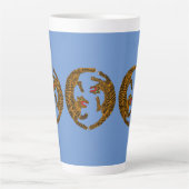 Tasse Latte Tigres d'art populaire japonais (Devant)