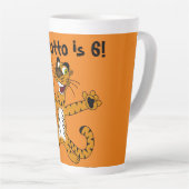 Tasse Latte Tigrotto est 6 Enfant d'anniversaire (Angle droit)