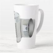 Tasse Latte Tin Can Phone (Pouvez-vous m'entendre MAINTENANT ? (Angle droit)