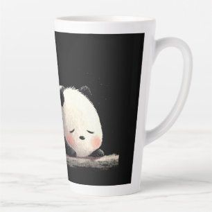 Tasse Latte Tired Panda Gym – Dessins de sport drôles et migno