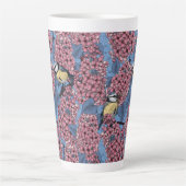 Tasse Latte Tit birds dans le jardin lilas (Devant)