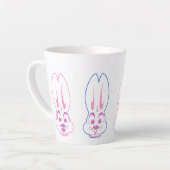 Tasse Latte TLHS Classic Bunnies tous en rang (Angle gauche)