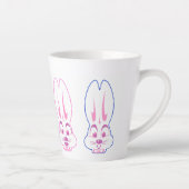 Tasse Latte TLHS Classic Bunnies tous en rang (Droite)