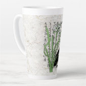 Tasse Latte Toad de grenouille botanique japonaise du XVIIIe s (Angle gauche)