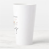 Tasse Latte Today I choose Joy Inspirational Wildflowers (Devant)