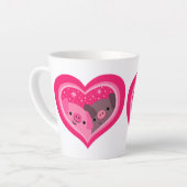 Tasse Latte Toi Et Moi (Jolies Cochons De Caricature) (Angle gauche)