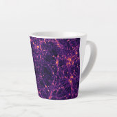 Tasse Latte Toile cosmique (Angle droit)