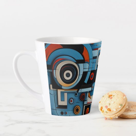 Tasse Latte Toile d'art 390 (En situation)