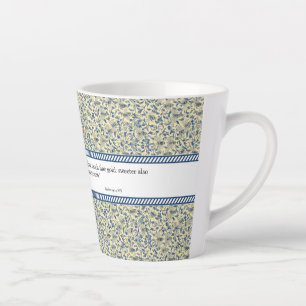 Tasse Latte Toile Springtime