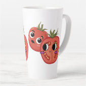 Tasse Latte Tomate en admiration (Angle droit)