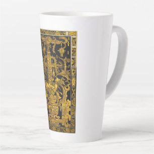Tasse Latte Tombeau de Pakal - Astronaut Palenque d'or
