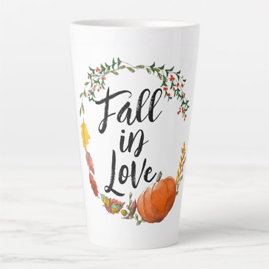 Tasse Latte Tomber dans l'amour (Devant)
