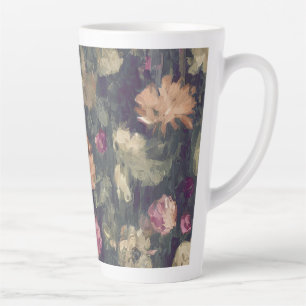 Tasse Latte Tonalités assourdies floral vintage