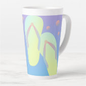 Tasse Latte Tongs d'été Ombre (Angle droit)
