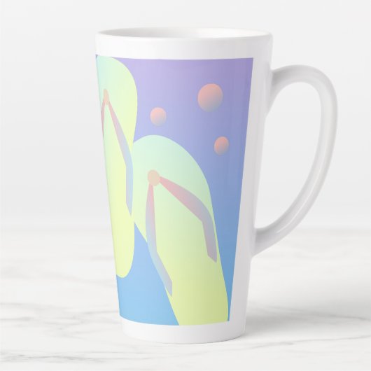 Tasse Latte Tongs d'été Ombre (Droite)