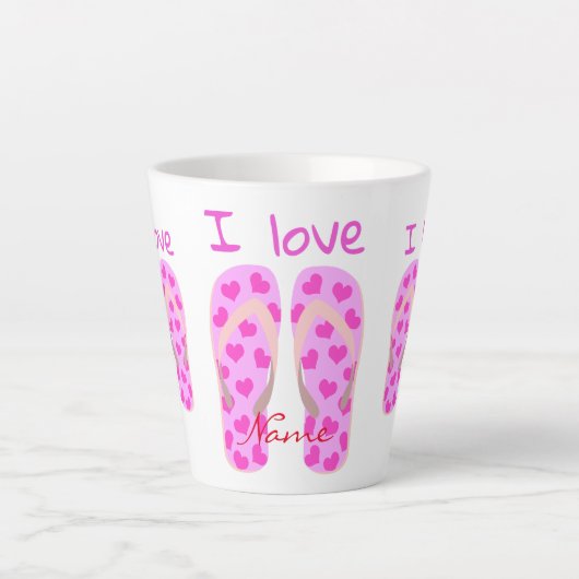 Tasse Latte Tonnerre rose-tongs Thunder_Cove (Devant)