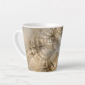 Tasse Latte Tons Terre Abstrait Art fractal moderne Texture (Angle gauche)