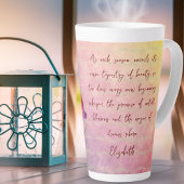 Tasse Latte Tons Violet Fleur Iris vintage