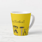 Tasse Latte Tools, Screws, and a Good Coffee (Angle droit)