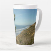 Tasse Latte Torrey Pine and California Coastline Landscape (Angle droit)