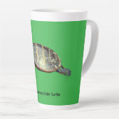 Tasse Latte Tortue à oreilles rouges (Angle droit)