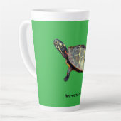 Tasse Latte Tortue à oreilles rouges (Angle gauche)