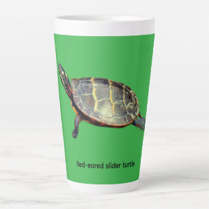 Tasse Latte Tortue à oreilles rouges