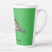 Tasse Latte Tortue à oreilles rouges (Droite)