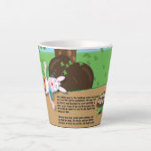 Tasse Latte tortue et lapin (Devant)