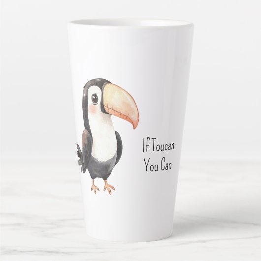 Tasse Latte Toucan noir (Devant)
