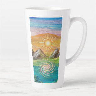 Tasse Latte Tourbillon d'énergie de la nature