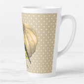 Tasse Latte Tournesol Citrouille d'automne et Finch (Droite)