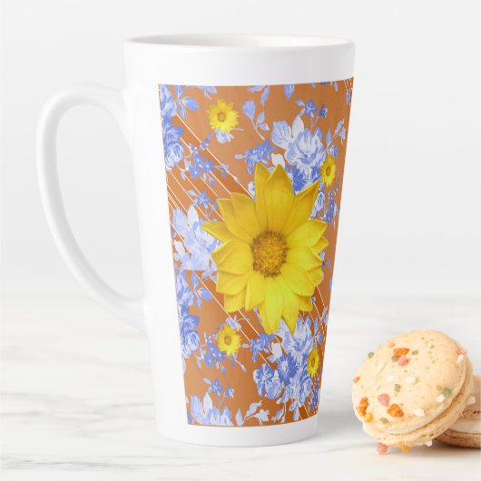 Tasse Latte Tournesol en latte (En situation)