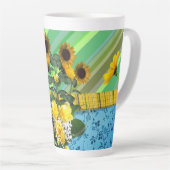 Tasse Latte Tournesol en latte (Angle droit)