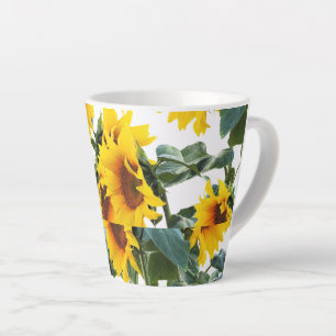 Tasse Latte Tournesol Fleur Jaune