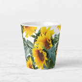 Tasse Latte Tournesol Fleur Jaune (Devant)