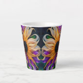 Tasse Latte Tournesol violet et or (Devant)