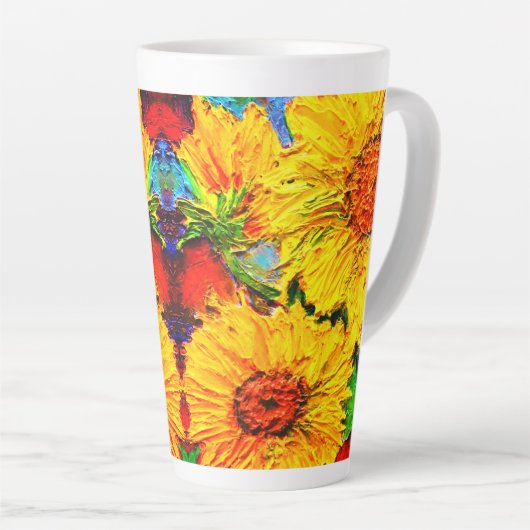 Tasse Latte Tournesols d'Impasto (Angle droit)