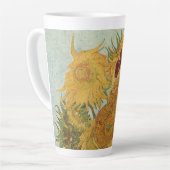Tasse Latte Tournesols (en bleu)-Vincent van Gogh (Angle gauche)