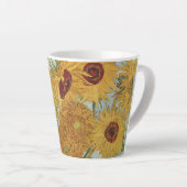 Tasse Latte Tournesols (en bleu)-Vincent van Gogh Small (Angle droit)