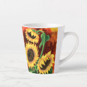 Tasse Latte Tournesols Jaunes (Droite)