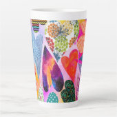 Tasse Latte Tous les Coeurs Multi Motifs et Couleurs Grosse Mu (Devant)