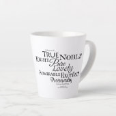 Tasse Latte "Tout ce qui est. . ."Mug inspirationnel (Angle droit)