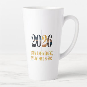 Tasse Latte Tout commence à partir d'un seul moment.