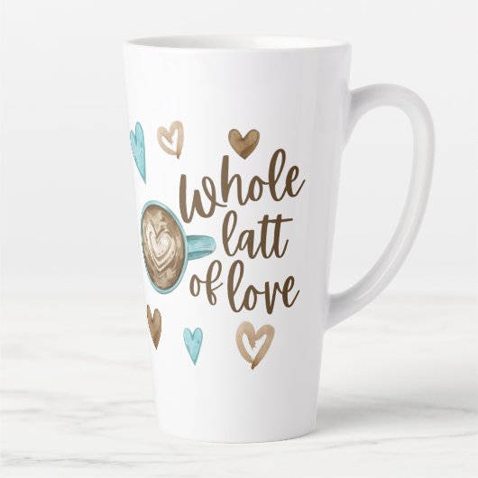Tasse Latte Tout Le Latte D'Amour (Droite)