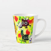 Tasse Latte Tout Vert, Rouge Boug Bouché (Droite)