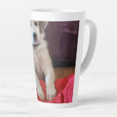 Tasse Latte Toutou heureux ! (Angle droit)