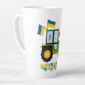Tasse Latte Tracteur Whimsical Ukraine (Angle gauche)