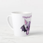 Tasse Latte Traitements magiques avec Bats mignons (Angle gauche)